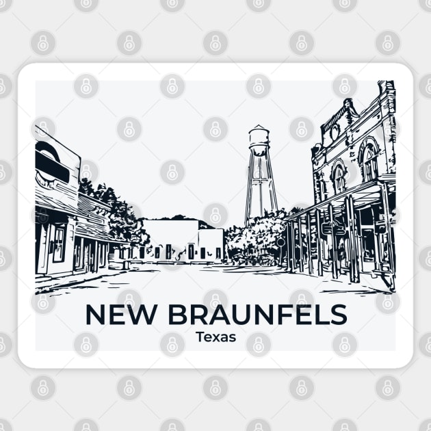 New Braunfels - Texas Magnet by Lakeric